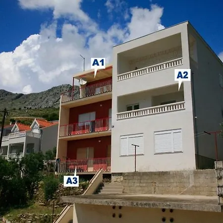 In With Sea View, Terrace, Air Conditioning, Wifi 3423-3 公寓 Duće
